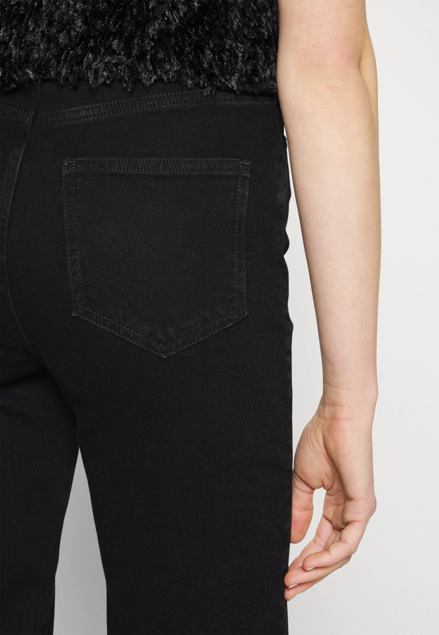 Straight Leg Jeans -Black Denim 4 Straight Leg Jeans -Black Denim - Afbeelding 4