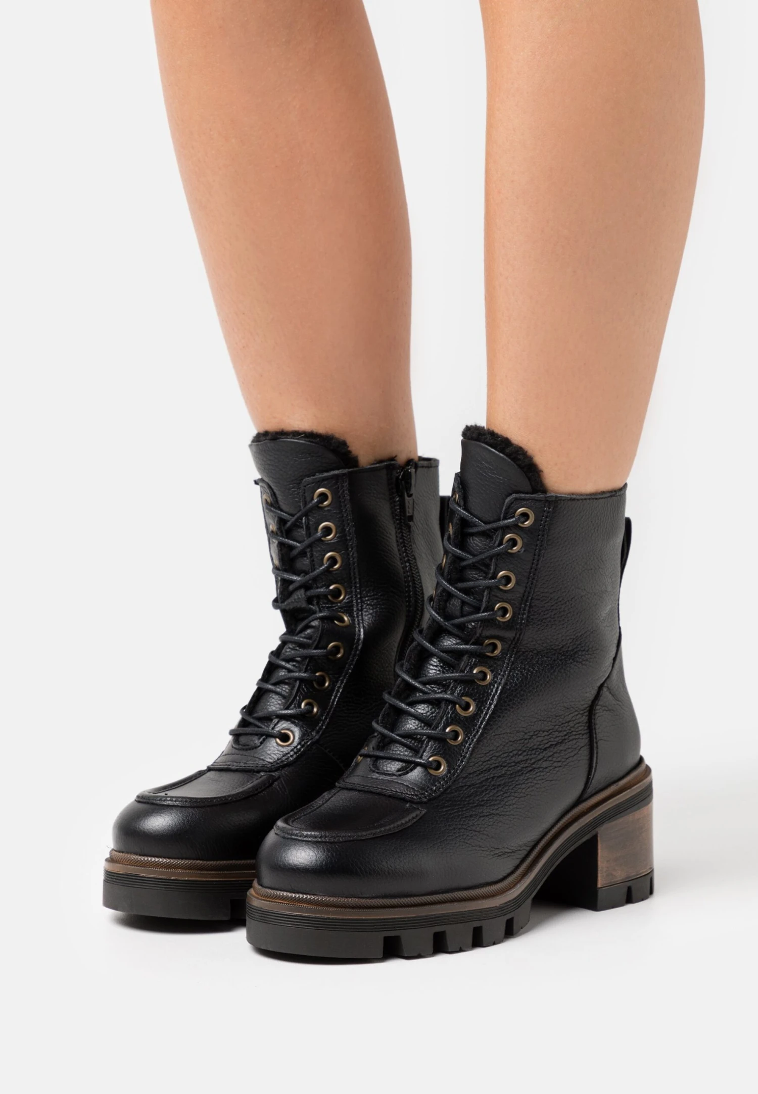 Anna Field Leather Winter Bootie - Snowboots- Black 1 Anna Field Leather Winter Bootie - Snowboots- Black