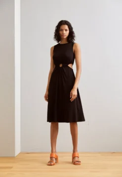 Anna Field Sleeveless Midi Dress - Jurk - Black