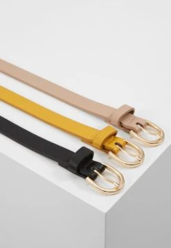 Anna Field 3 Pack - Tailleriem - Black/Yellow/Taup -Anna Field 2a04016d6cc545b2b15b28c388cf9d6d
