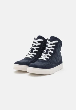 Anna Field Leather - Sneakers Hoog - Dark Blue -Anna Field 49fc7b71767248cbbcbbc812ada02677 scaled