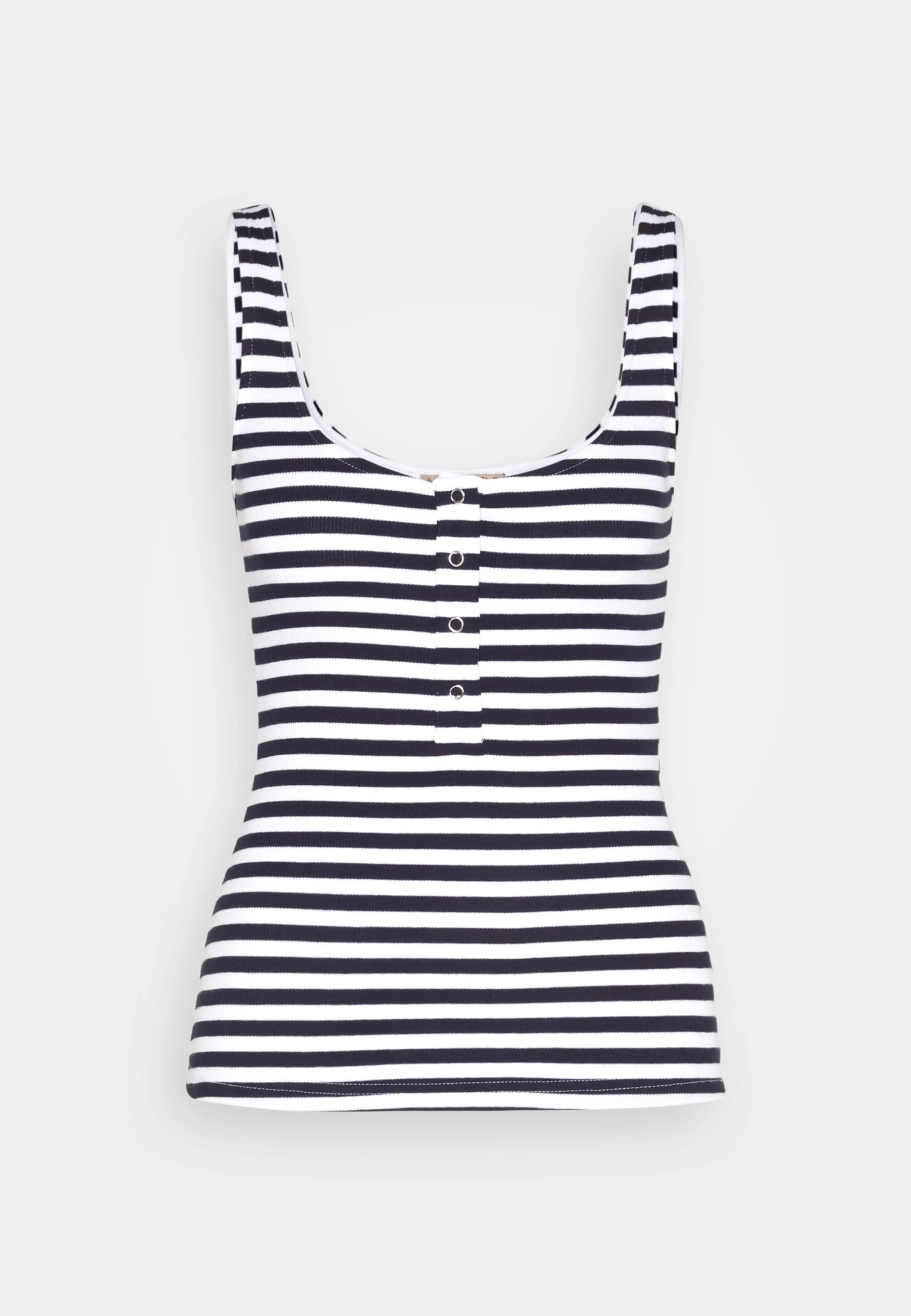 Anna Field Top - White/Blue 5 Anna Field Top - White/Blue - Afbeelding 5