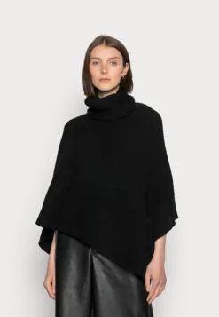 Anna Field Poncho - Black