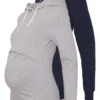 2 Pack Nursing Hoodie - Hoodie - Light Grey/Dark Blue