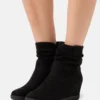 Anna Field Winter Boot - Enkellaarsjes Met Sleehak - Black
