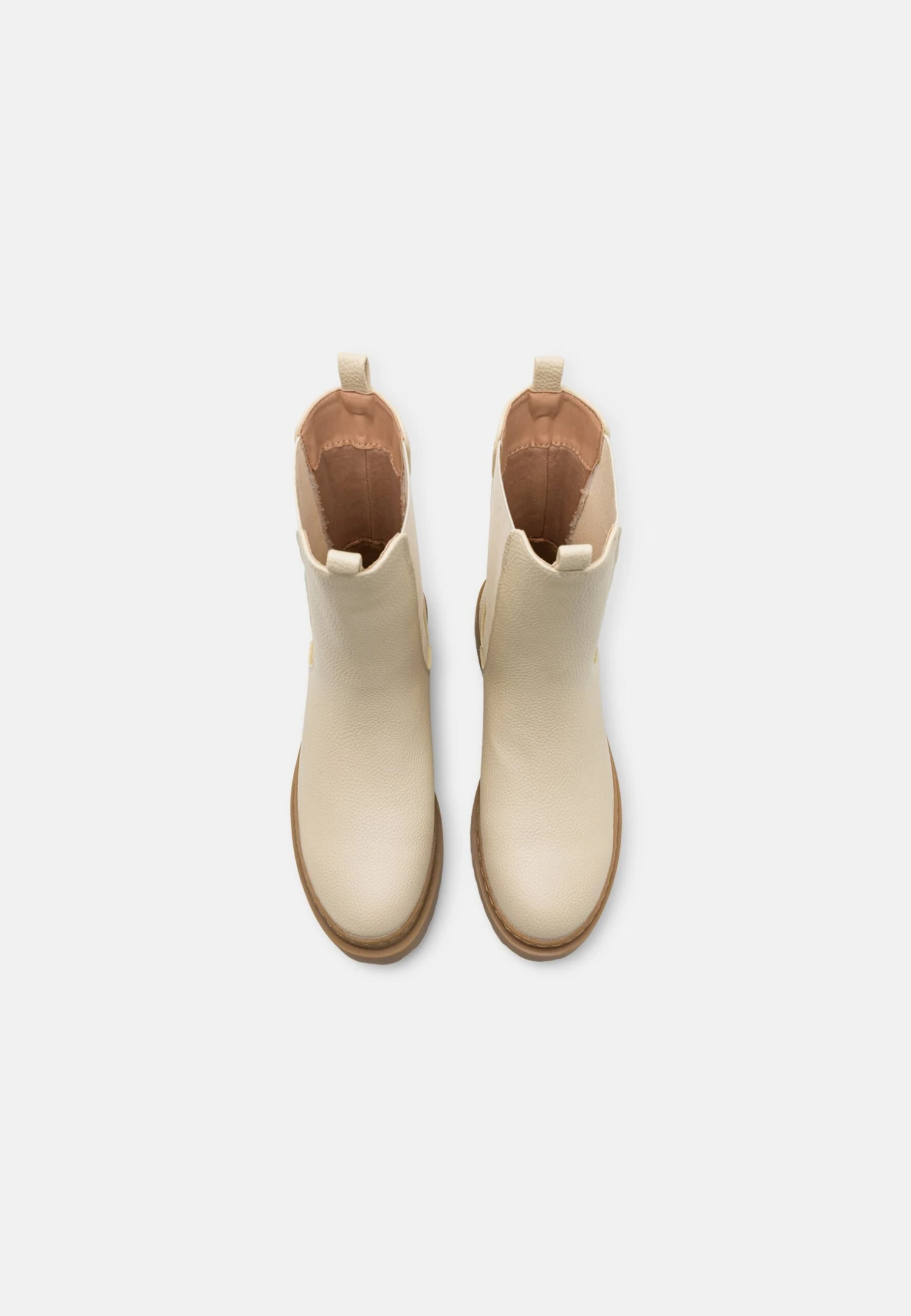 Enkellaarsjes Met Plateauzool - Beige 6 Enkellaarsjes Met Plateauzool - Beige - Afbeelding 6