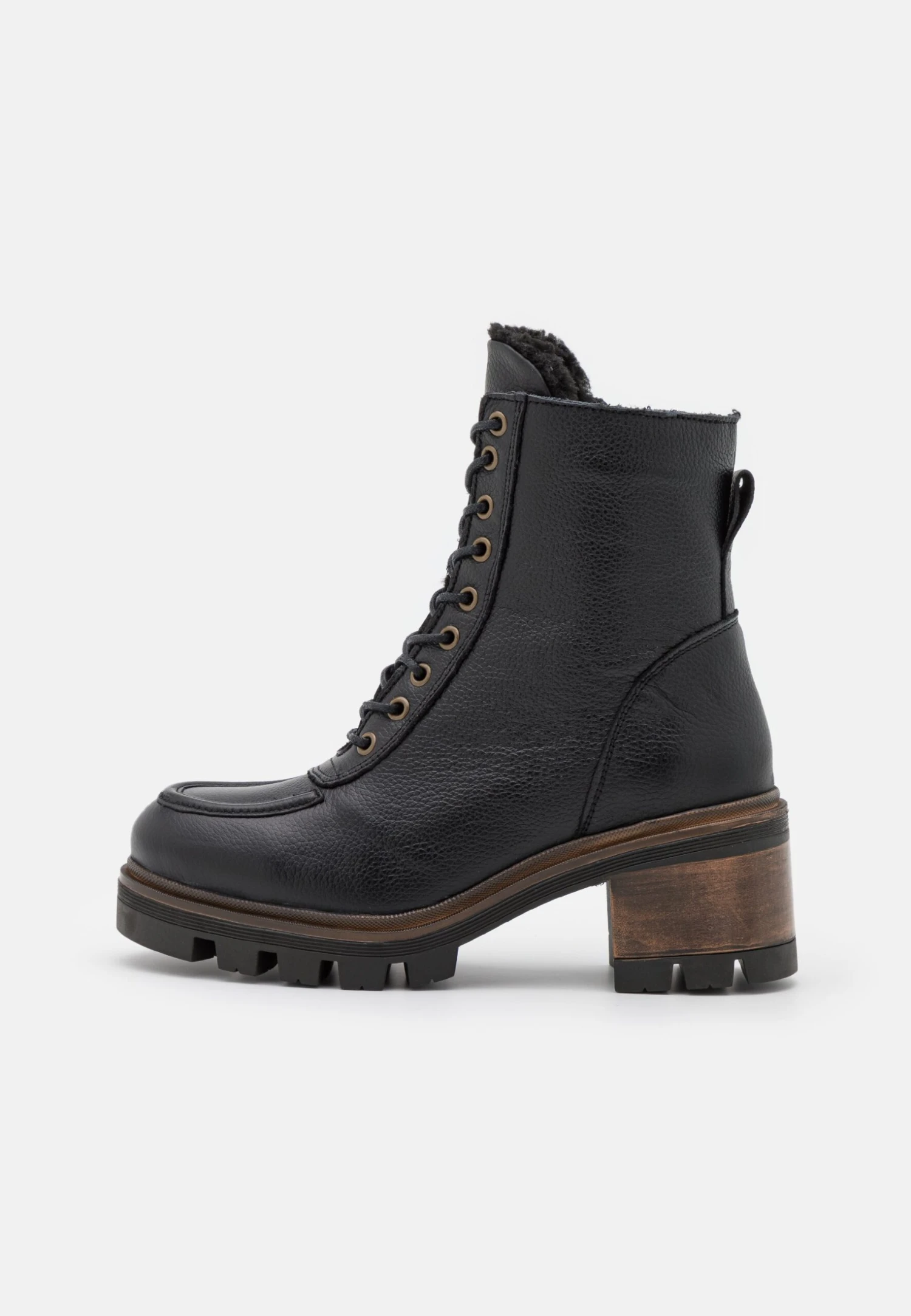 Anna Field Leather Winter Bootie - Snowboots- Black 2 Anna Field Leather Winter Bootie - Snowboots- Black - Afbeelding 2