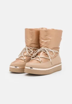 Enkellaarsjes Met Plateauzool - Rose Gold Coloured -Anna Field 7a85998152514a9d80fca03e06030afe scaled