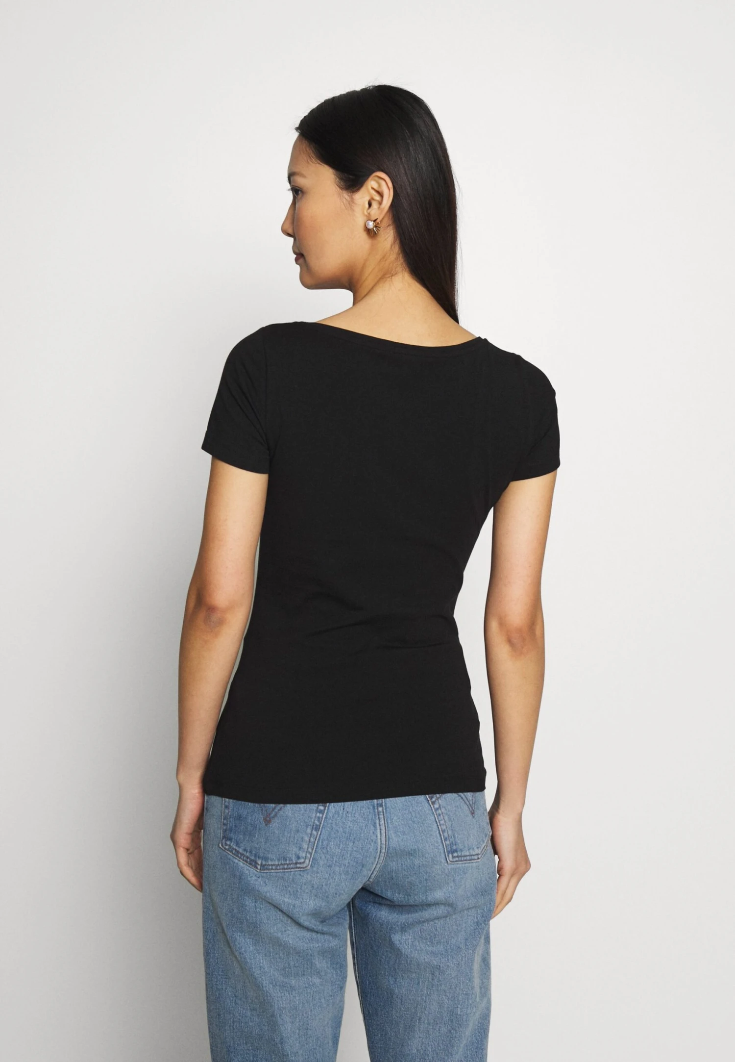 Anna Field 3 Pack - T-Shirt Basic - Black 4 Anna Field 3 Pack - T-Shirt Basic - Black - Afbeelding 4