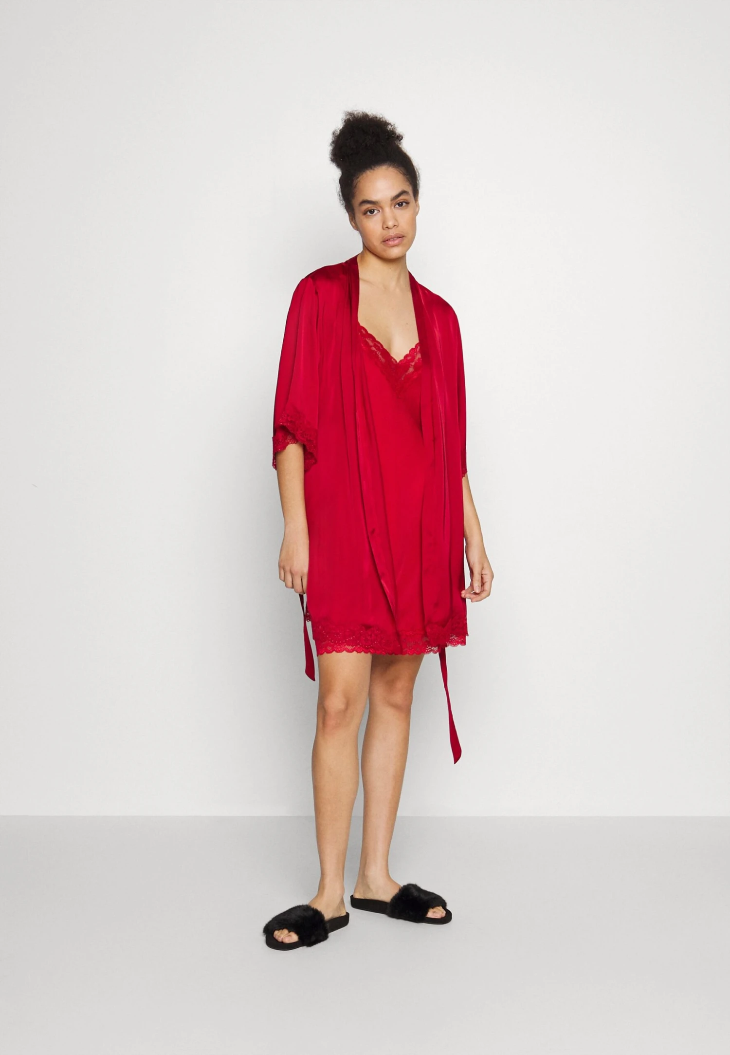 Anna Field Nachtjapon - Red 2 Anna Field Nachtjapon - Red - Afbeelding 2