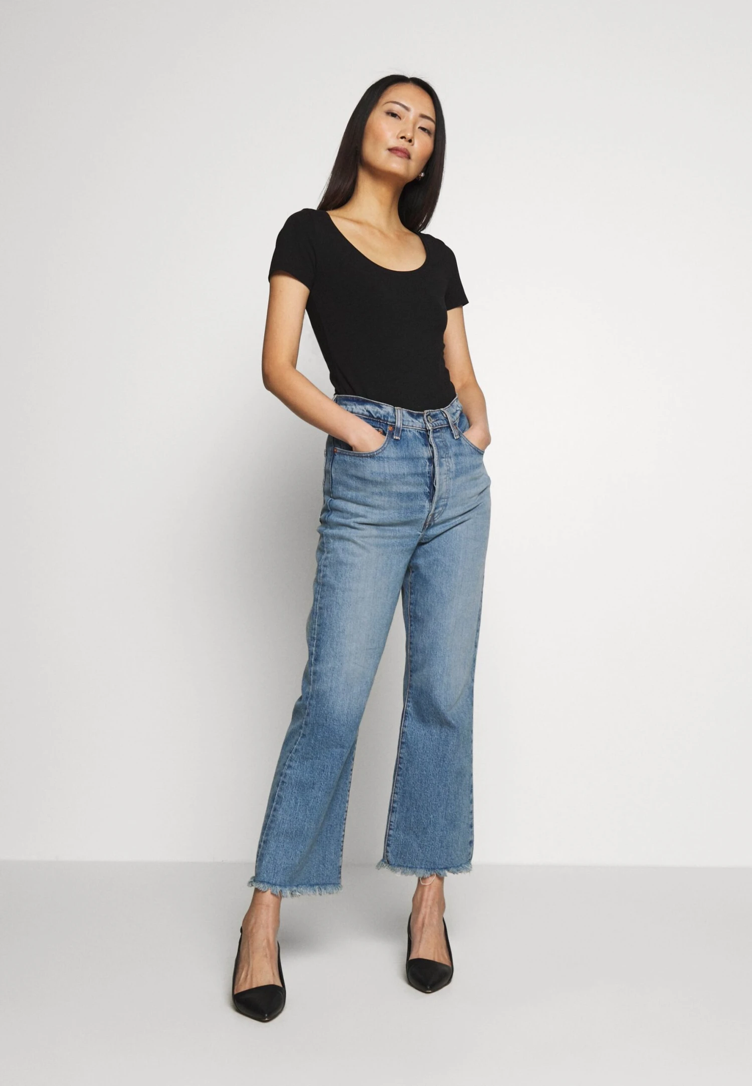 Anna Field 3 Pack - T-Shirt Basic - Black 2 Anna Field 3 Pack - T-Shirt Basic - Black - Afbeelding 2