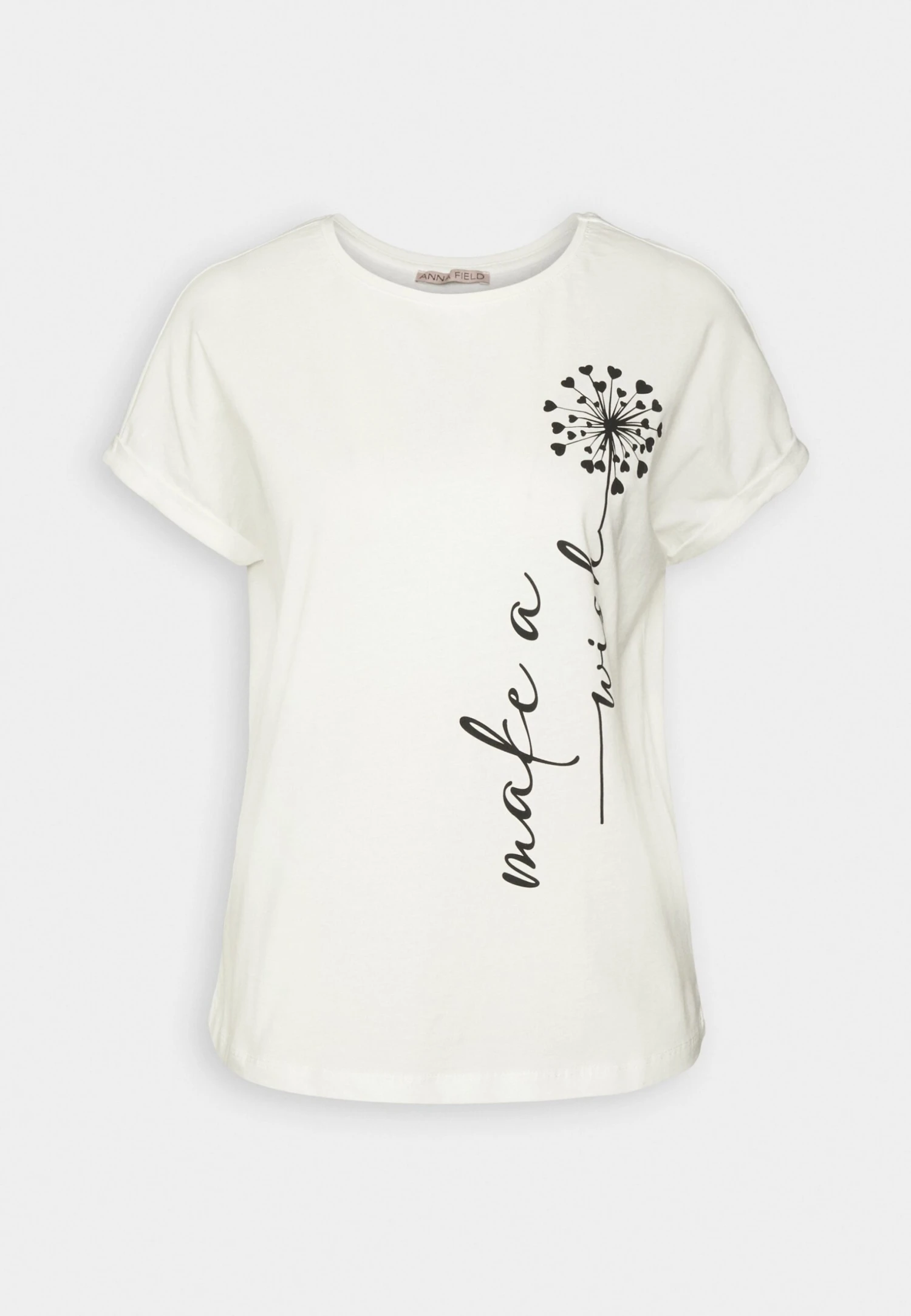 Anna Field T-Shirt Print - Off-White 4 Anna Field T-Shirt Print - Off-White - Afbeelding 4